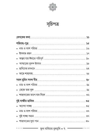 Table of contents